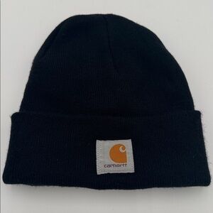 Carhartt A18 Black Acrylic Watch Hat Beanie OSFA Made in USA Classic Logo